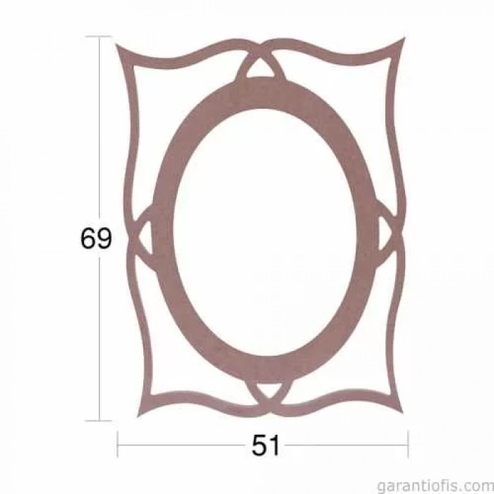 Hobi-Art AY 118 Boyanabilir Ahşap Ayna Çerçevesi
