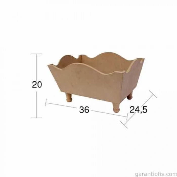 Hobi-Art KU 362 Boyanabilir Ahşap Kutu