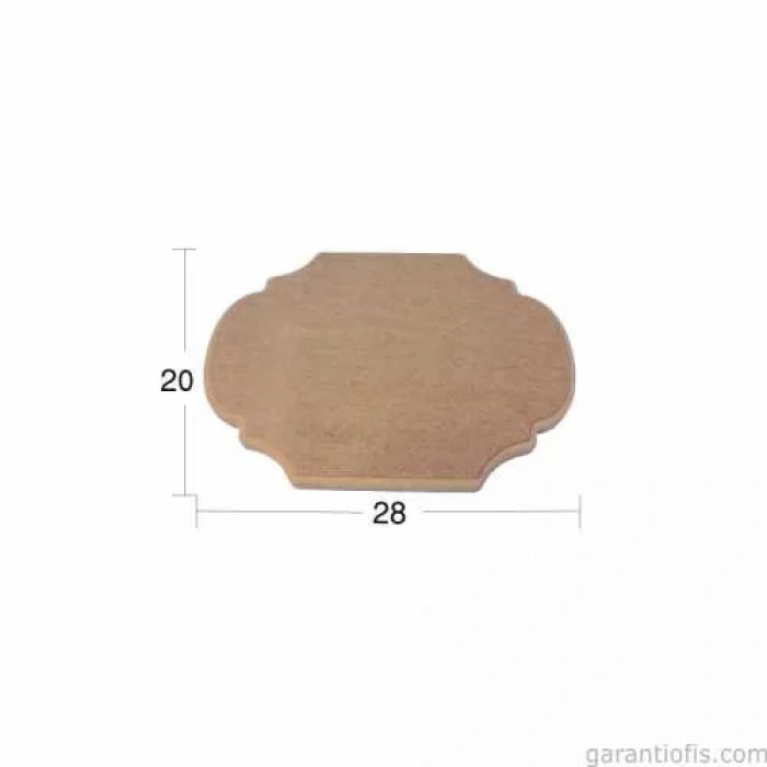 Hobi-Art PA 196 Boyanabilir Dekoratif Ahşap Pano