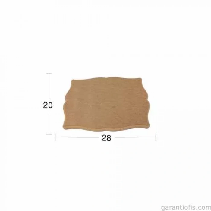 Hobi-Art PA 204 Boyanabilir Dekoratif Ahşap Pano