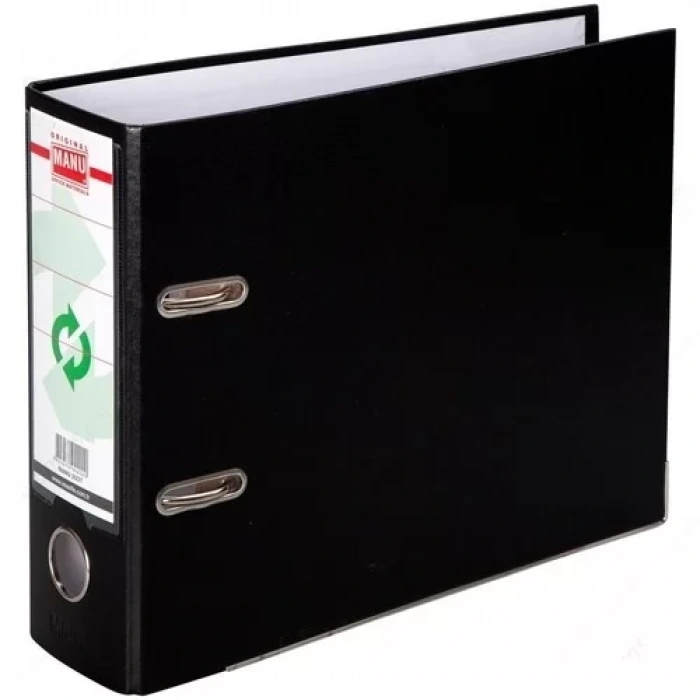 Manu 2037 Siyah Plastik Telgraf Klasörü