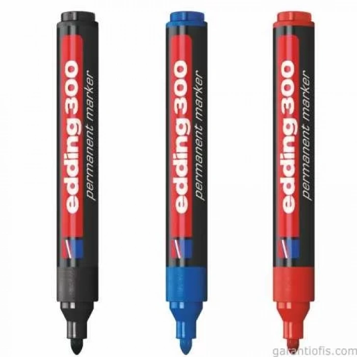 Edding 300 Yuvarlak Uçlu Mavi Silinmeyen Permanent Markör