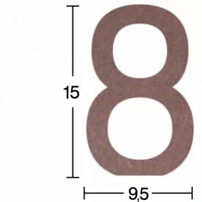 Hobi-Art H 41 Ayakta Durabilen Ahşap 8 Rakamı (18 mm Kalınlık)
