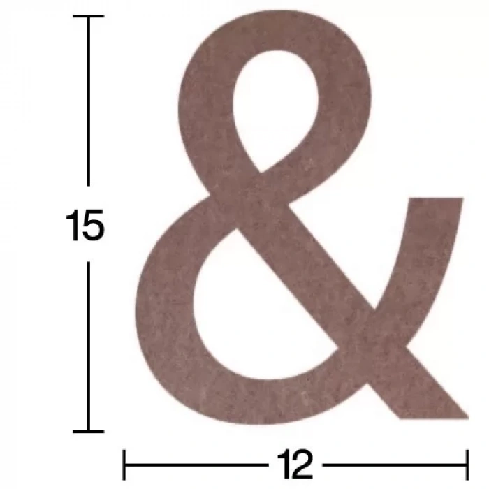 Hobi-Art H 43 Ayakta Durabilen Ahşap & Simgesi (18 mm Kalınlık)