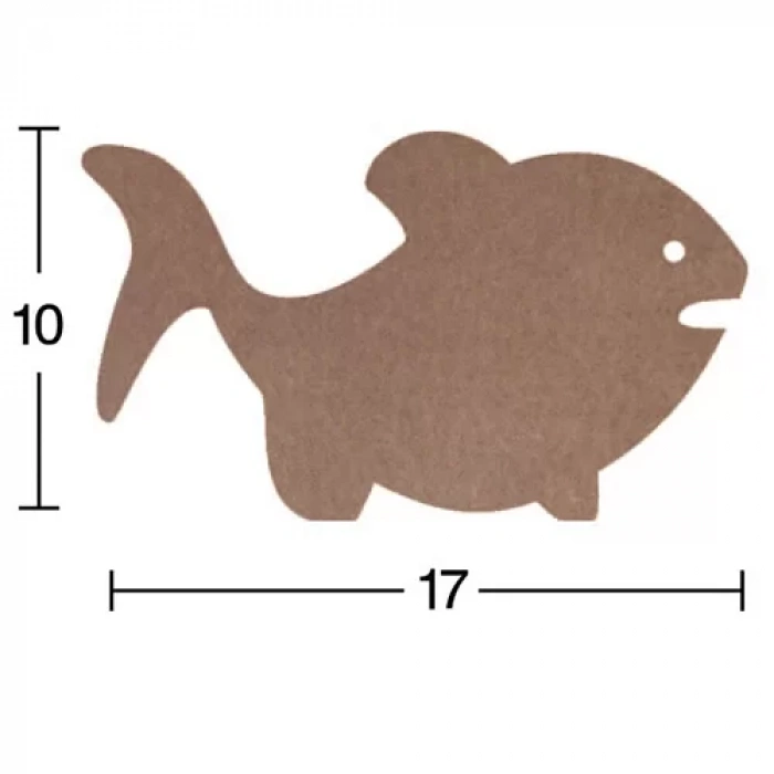 Hobi-Art H 53 Ayakta Durabilen Ahşap Balık (18 mm Kalınlık)