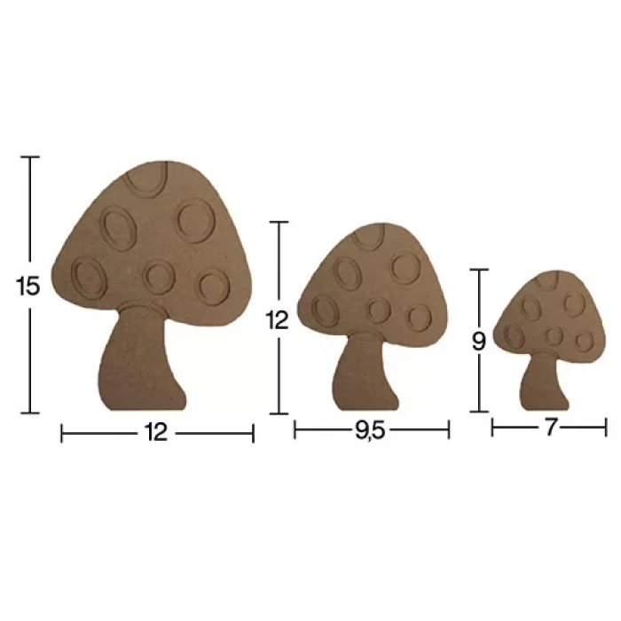 Hobi-Art H 76 Ayakta Durabilen Ahşap Mantar (18 mm Kalınlık)