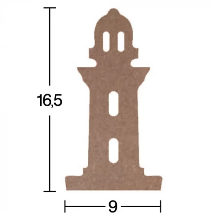 Hobi-Art H 88 Ayakta Durabilen Ahşap Deniz Feneri (18 mm Kalınlık)
