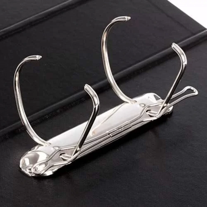 Kraf 2 Halkalı D Mekanizmalı Geniş Klasör A4 Siyah (700 Sayfa Kapasiteli)