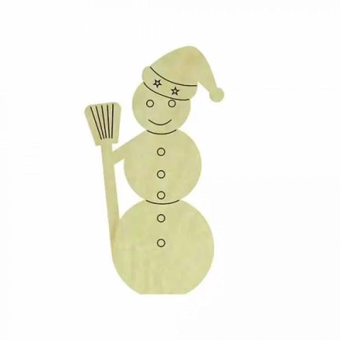 Hobi-Art KD 296 Kardan Adam Figürlü Mini Ahşap Obje