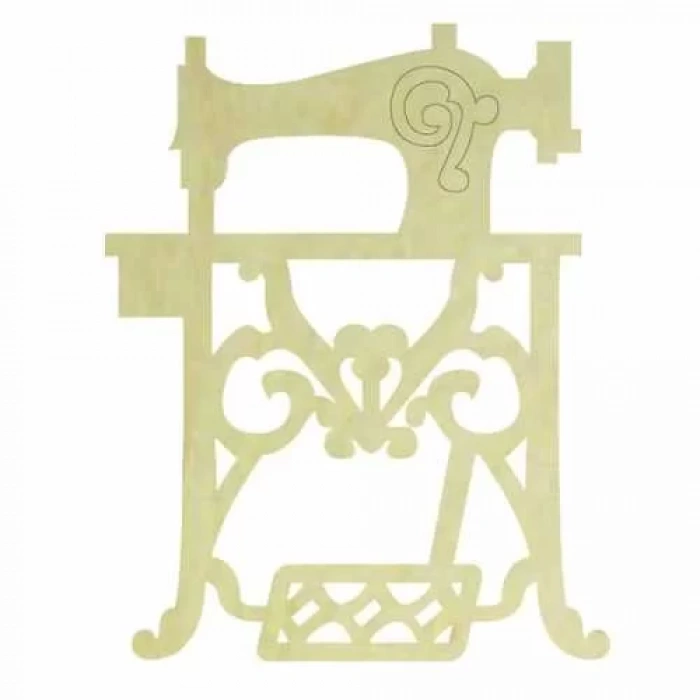 Hobi-Art KD 315 Dikiş Makinesi Figürlü Mini Ahşap Obje