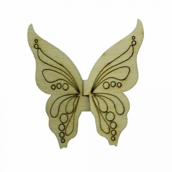 Hobi-Art KD 318 Kelebek Figürlü Mini Ahşap Obje