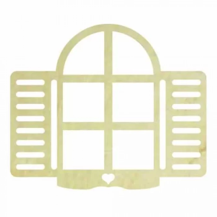 Hobi-Art KD 319 Pencere Figürlü Mini Ahşap Obje