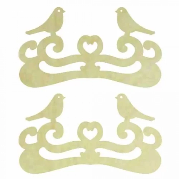 Hobi-Art KD 326 Kuş Figürlü Mini Ahşap Obje