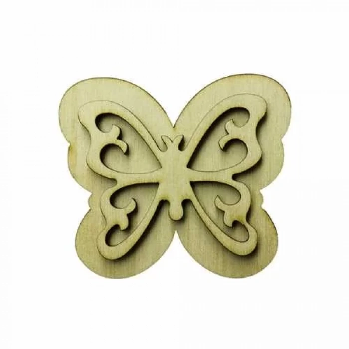 Hobi-Art KD 335 Kelebek Figürlü Mini Ahşap Obje
