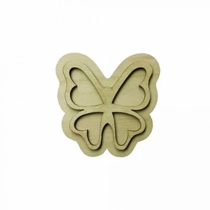 Hobi-Art KD 336 Kelebek Figürlü Mini Ahşap Obje