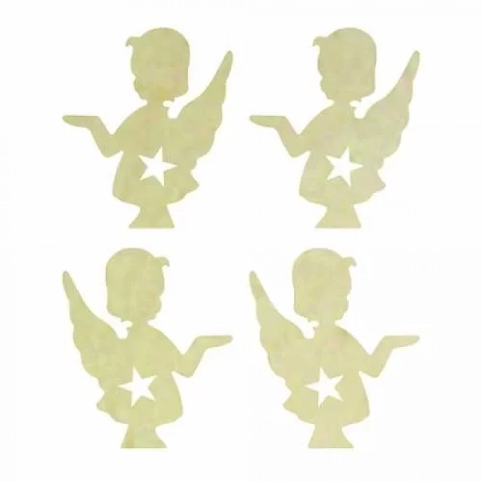 Hobi-Art KD 346 Melek Figürlü Mini Ahşap Obje