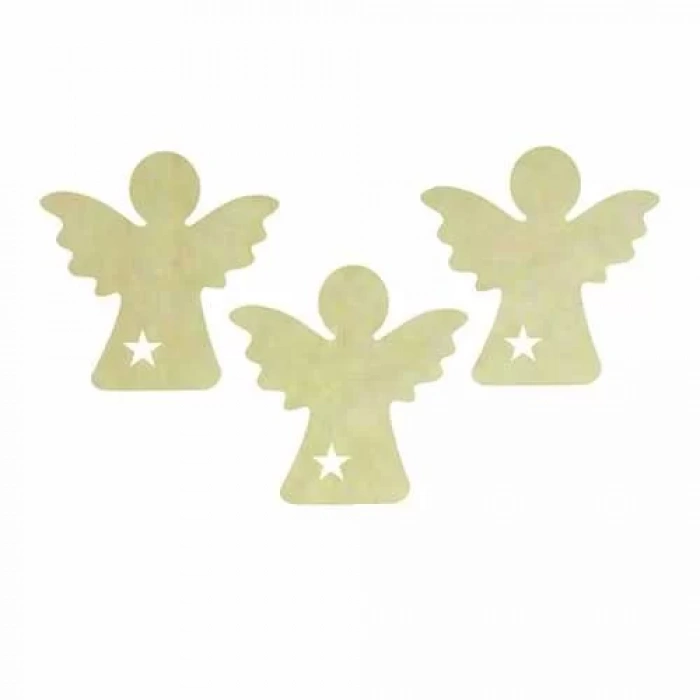 Hobi-Art KD 347 Melek Figürlü Mini Ahşap Obje