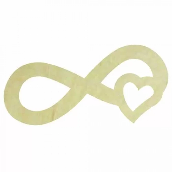 Hobi-Art KD 354 Sonsuzluk İşareti Figürlü Mini Ahşap Obje