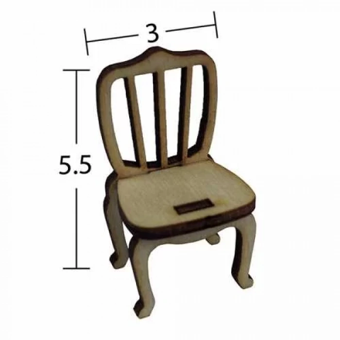 Hobi-Art MN 57 Ham Ahşap Minyatür Obje