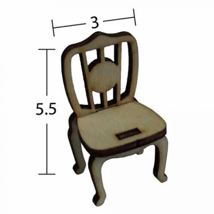 Hobi-Art MN 58 Ham Ahşap Minyatür Obje