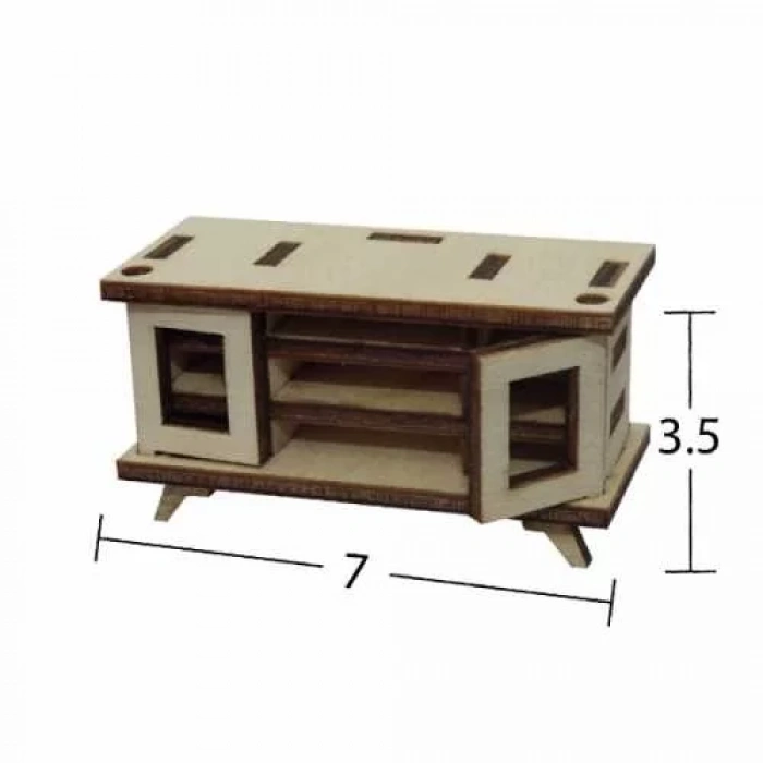 Hobi-Art MN 60 Ham Ahşap Minyatür Obje