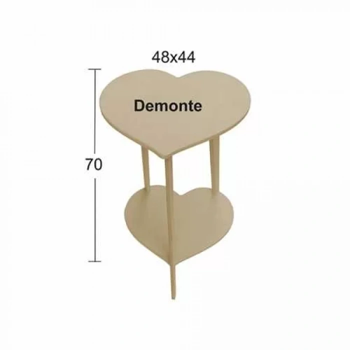 Hobi-Art SP 564 Demonte Boyanabilir Ham Ahşap Dekoratif Sehpa