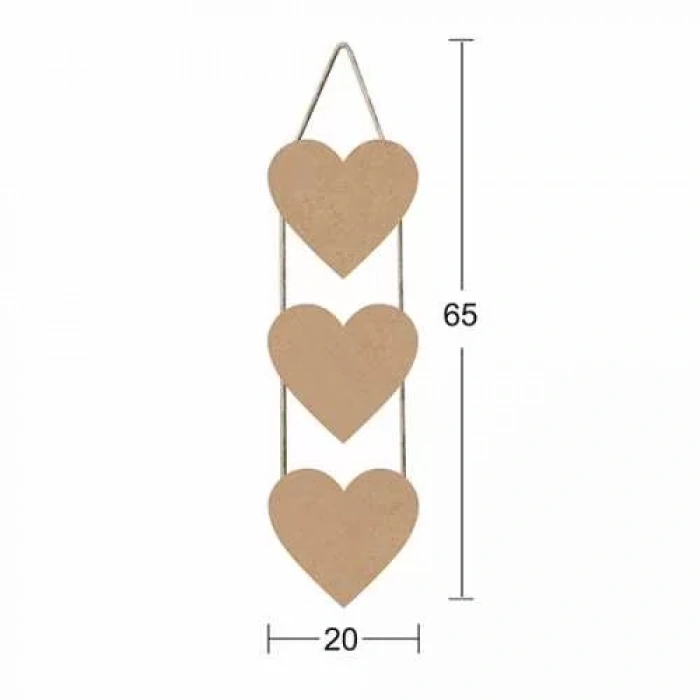 Hobi-Art F 724 Boyanabilir Dekoratif Ahşap Pano