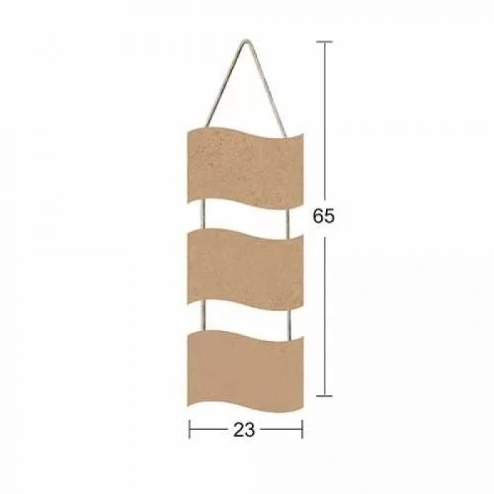 Hobi-Art F 725 Boyanabilir Dekoratif Ahşap Pano