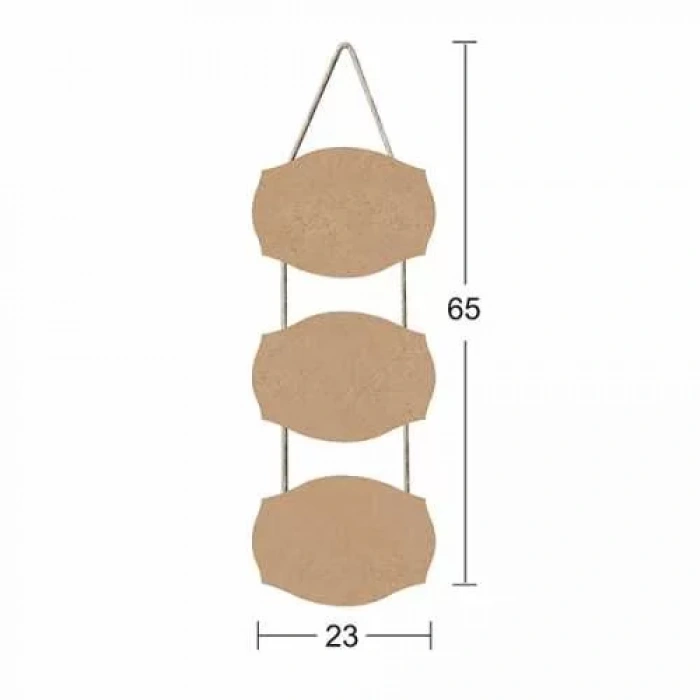 Hobi-Art F 727 Boyanabilir Dekoratif Ahşap Pano