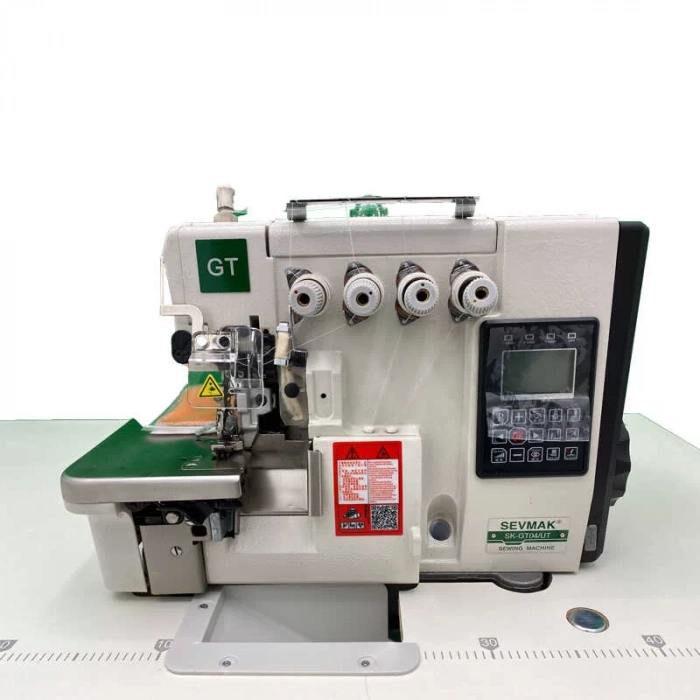 Sevmak SK-04GT-UBT 4 İplik Tam Otomatik Akıllı Elektrikli İplik Kesicili Overlok Makinası