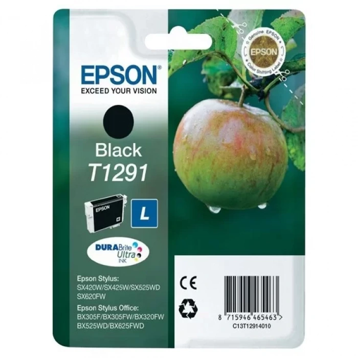 EPSON C13T12914022 SIYAH KARTUS 11 2 ML-L 500SF-B42W/BX305F/BX320/BX525/BX625 7 ML-L