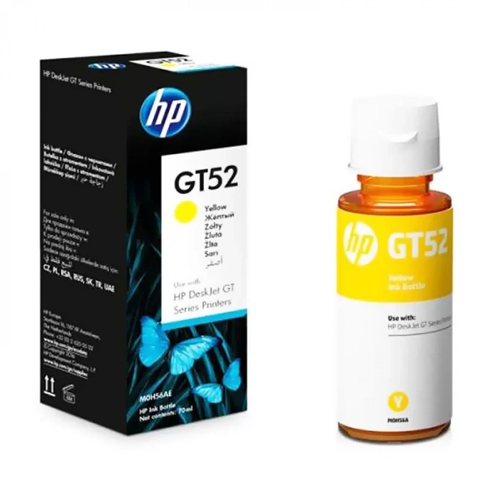 HP M0H56AE GT52 SARI MÜREKKEP KARTUŞ 8000 SAYFA ŞİŞE (GT5810 GT5820)