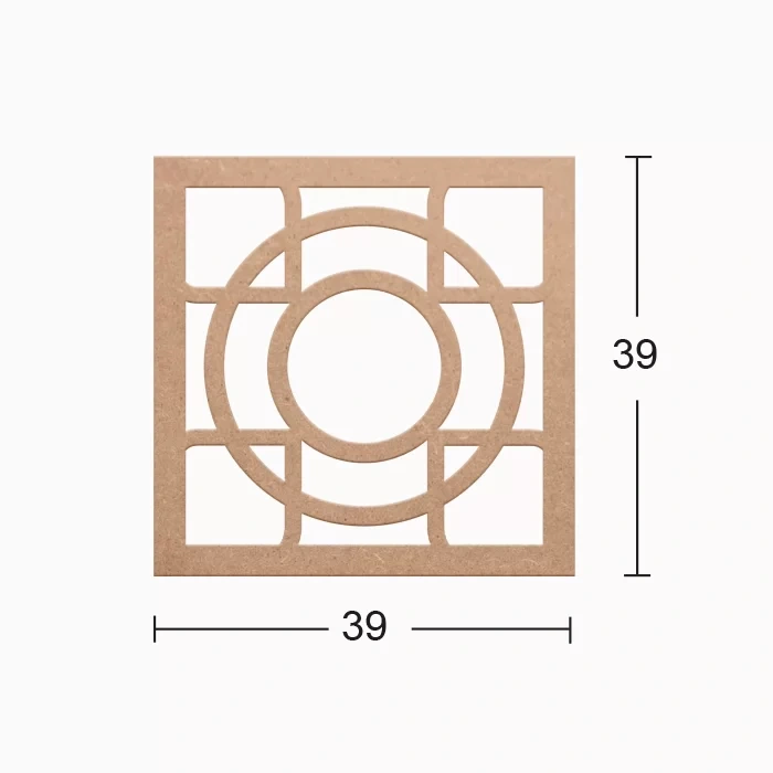 Hobi-Art DS 08 Boyanabilir Dekoratif Ahşap Duvar Süsü