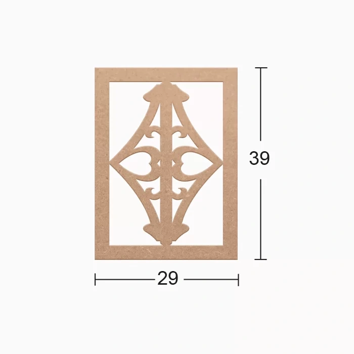 Hobi-Art DS 39 Boyanabilir Ahşap Duvar Süsü