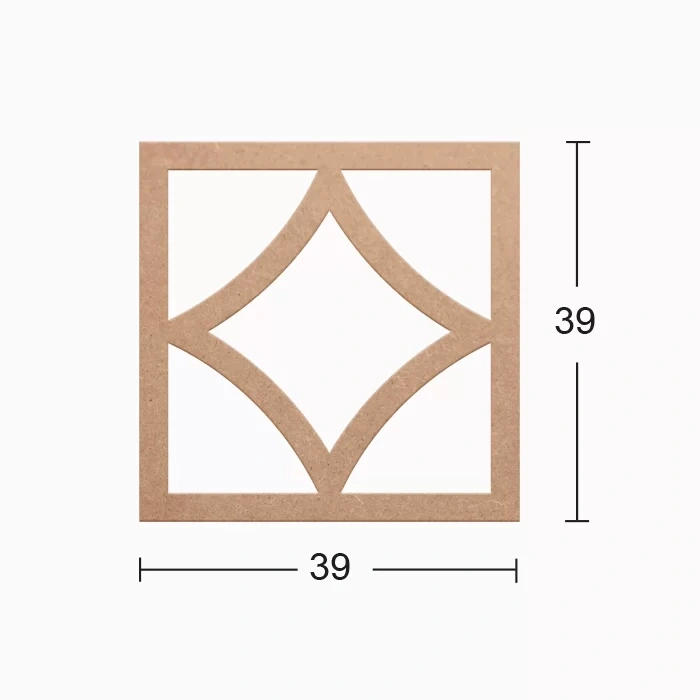 Hobi-Art DS 04 Boyanabilir Dekoratif Ahşap Duvar Süsü