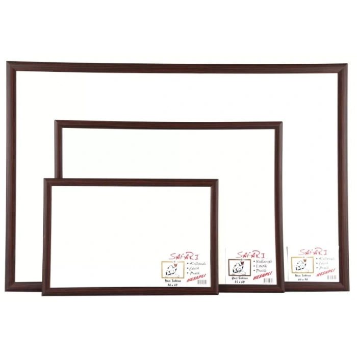 Akyazı 45X60 Duvara Monte Ahşap Çerçeve Safari Yazı Tahtası