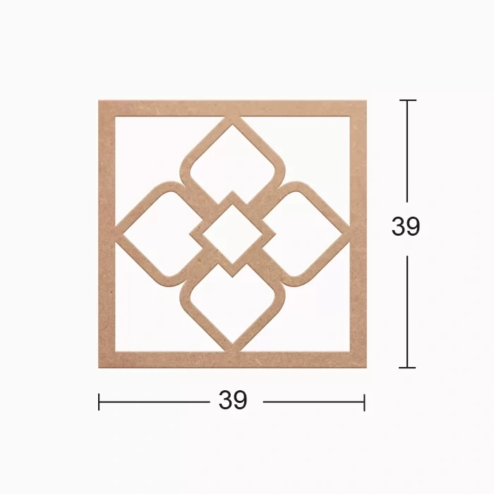 Hobi-Art DS 03 Boyanabilir Dekoratif Ahşap Duvar Süsü