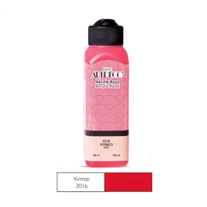 ARTDECO 70R AKRİLİK BOYA 3016 KIRMIZI 140ml