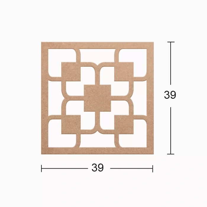 Hobi-Art DS 02 Boyanabilir Dekoratif Ahşap Duvar Süsü