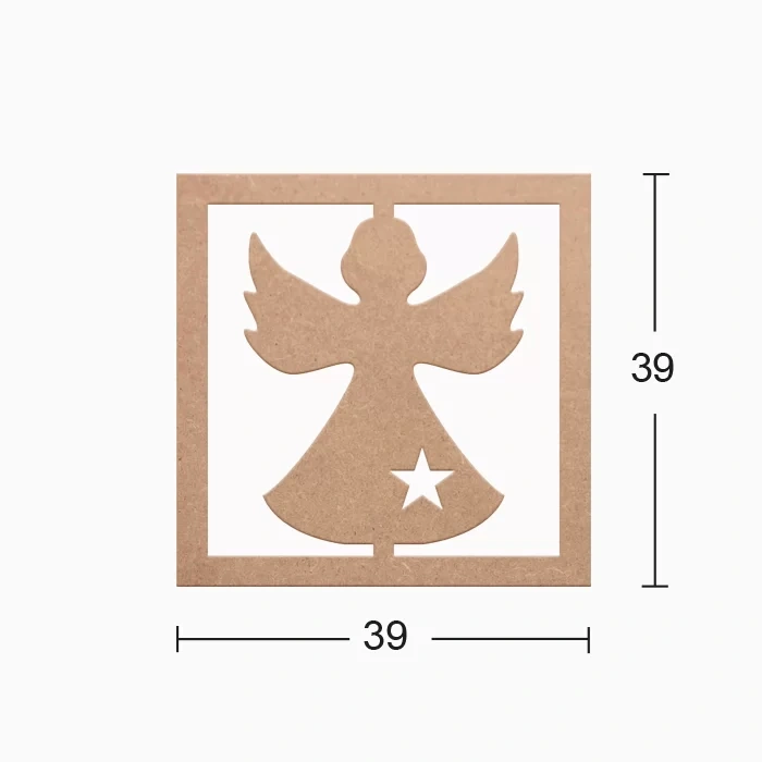 Hobi-Art DS 24 Boyanabilir  Ahşap Duvar Süsü