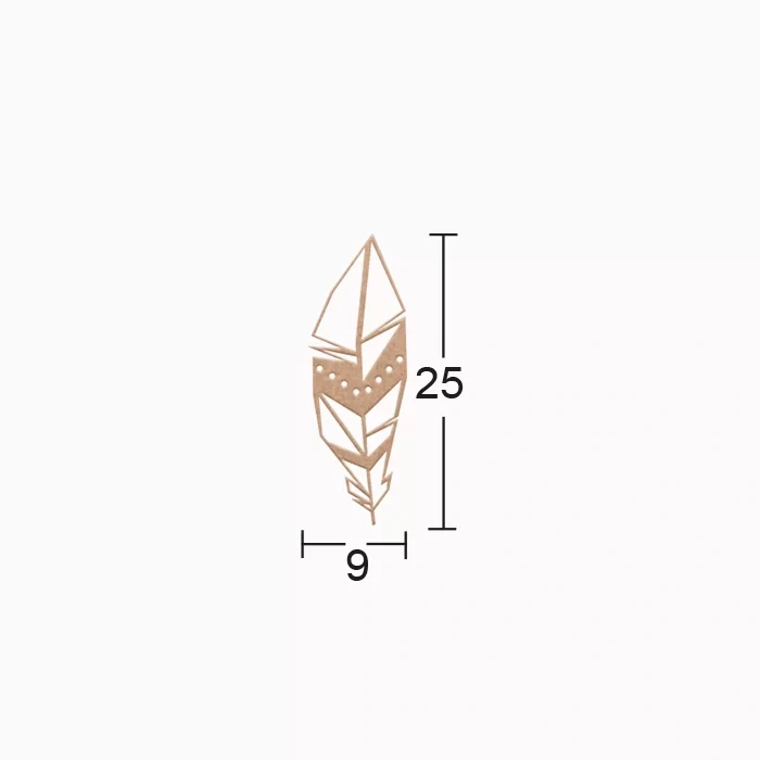 Hobi-Art DS 70 Boyanabilir Ahşap Desenli Duvar Süsü