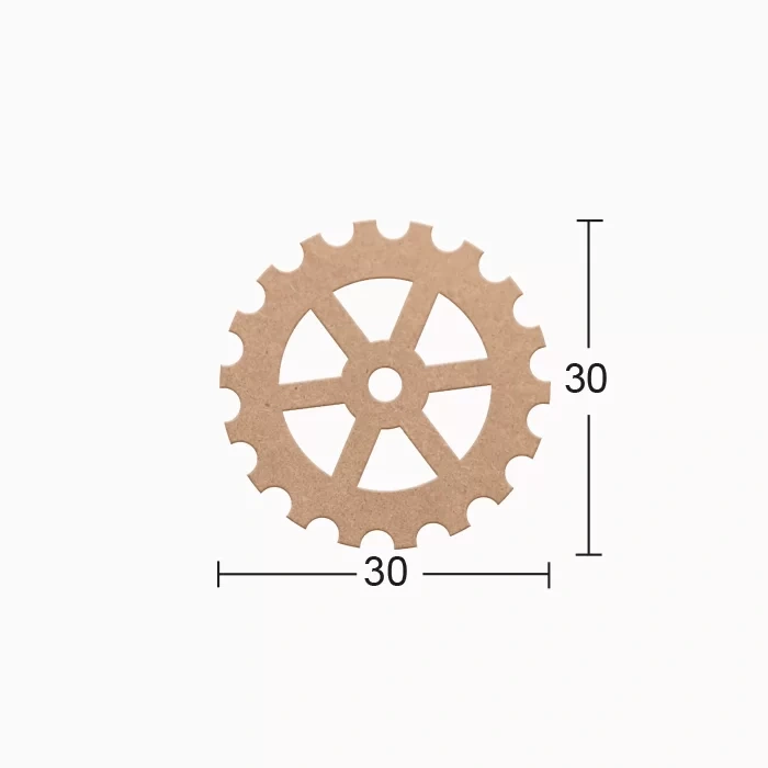 Hobi-Art DS 81 Boyanabilir Ahşap Desenli Duvar Süsü