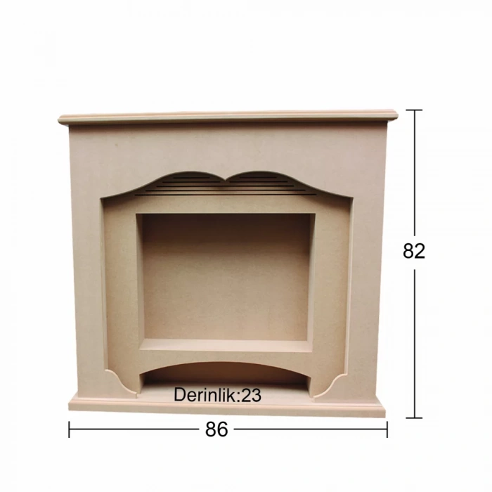 Hobi-Art SM 29 Boyanabilir Ahşap Küçük Şömine