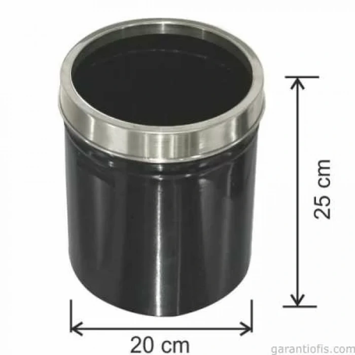 Garanti Metal 1431 Paslanmaz Çemberli Çöp Kovası (8 Litre)