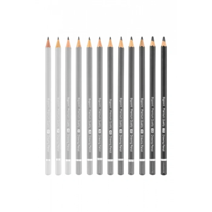 Bigpoint Bp947 Dereceli Kurşun Kalem 12li Metal Kutu