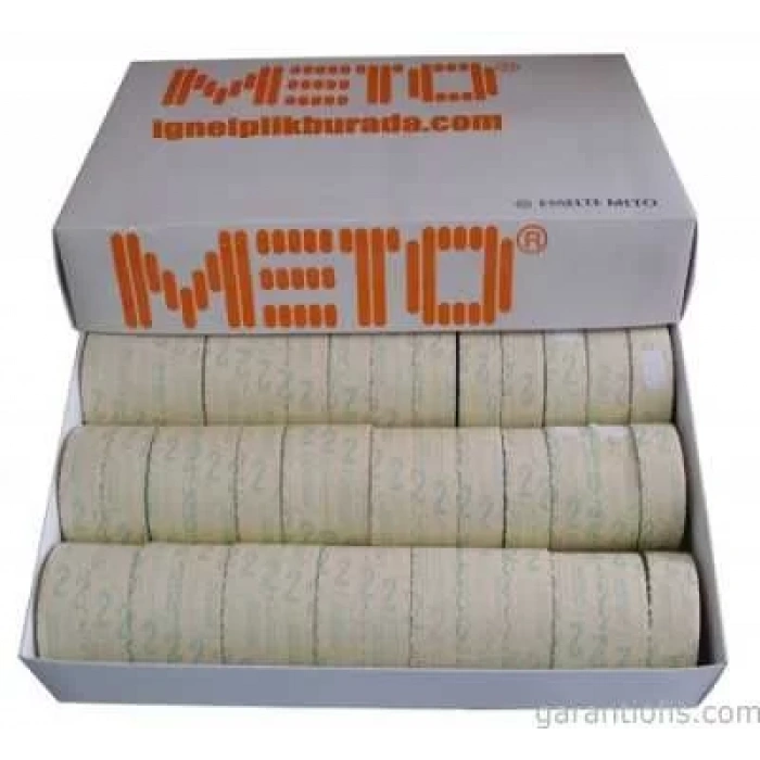 Beyaz Orjinal Meto Etiketleri (4 Numara - 42 li Paket)