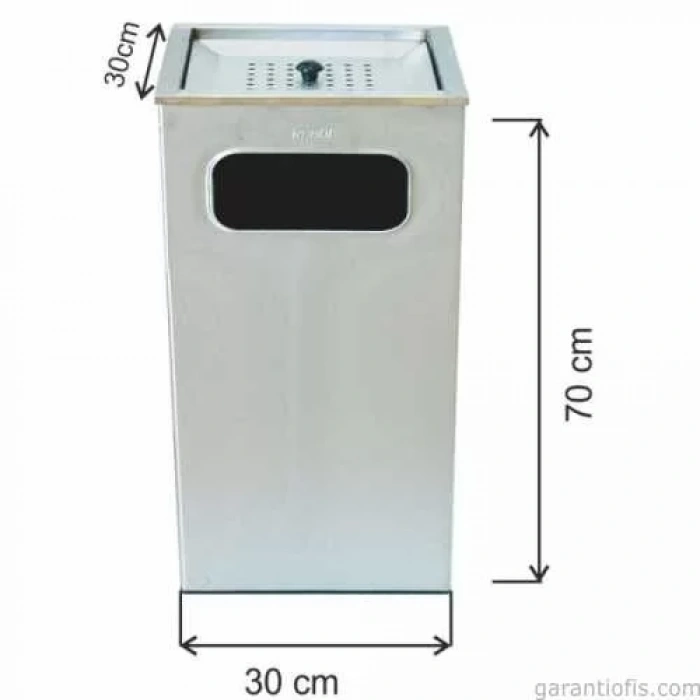 Garanti Metal 1350 Küllüklü Çöp Kovası (63 Litre)