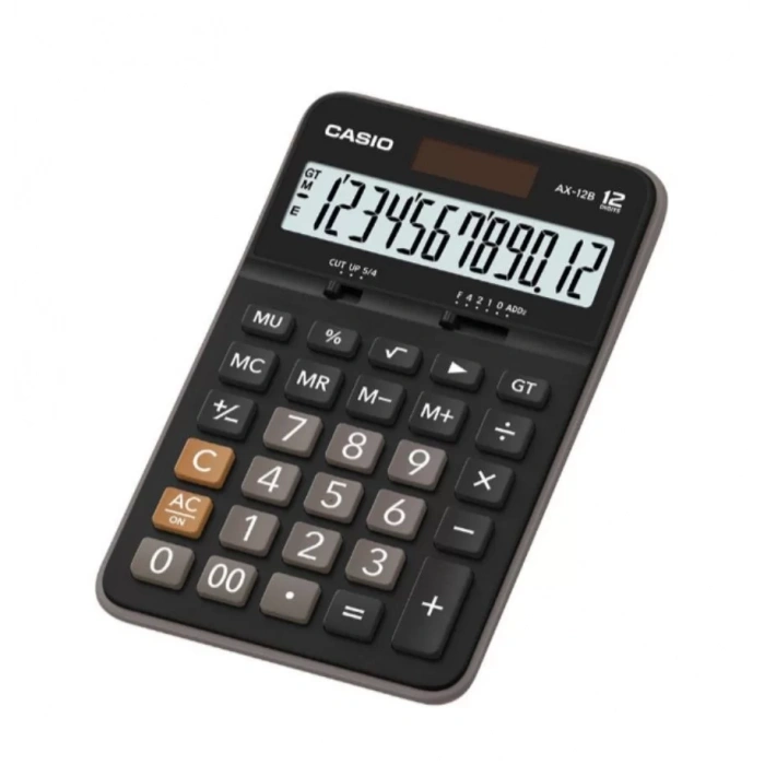 Casio AX-12B Hesap Makinesi Pratik Masaüstü (12 Haneli)