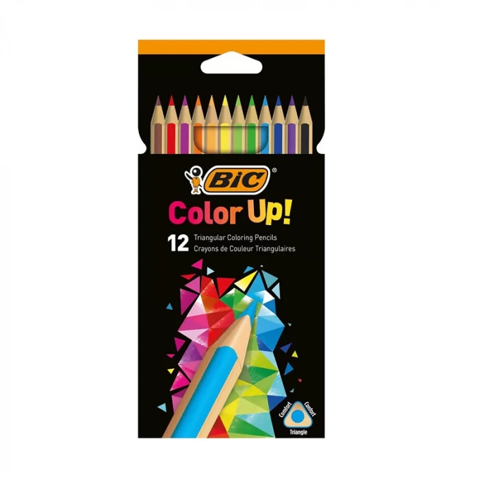 BİC COLOR UP ÜÇGEN KURU BOYA 12 RENK (950527)