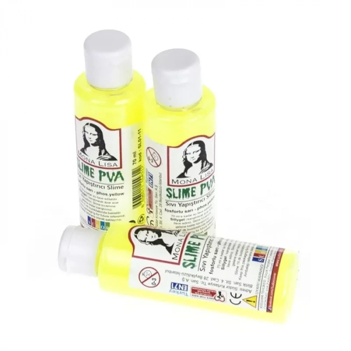 SÜDOR SL01-11 MONA LİSA SIVI YAPIŞTIRICI SLİME FOSFORLU SARI 70ml